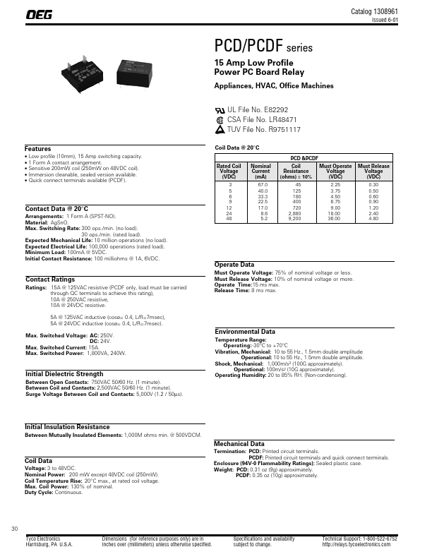 PCD-124D1MH Tyco Electronics