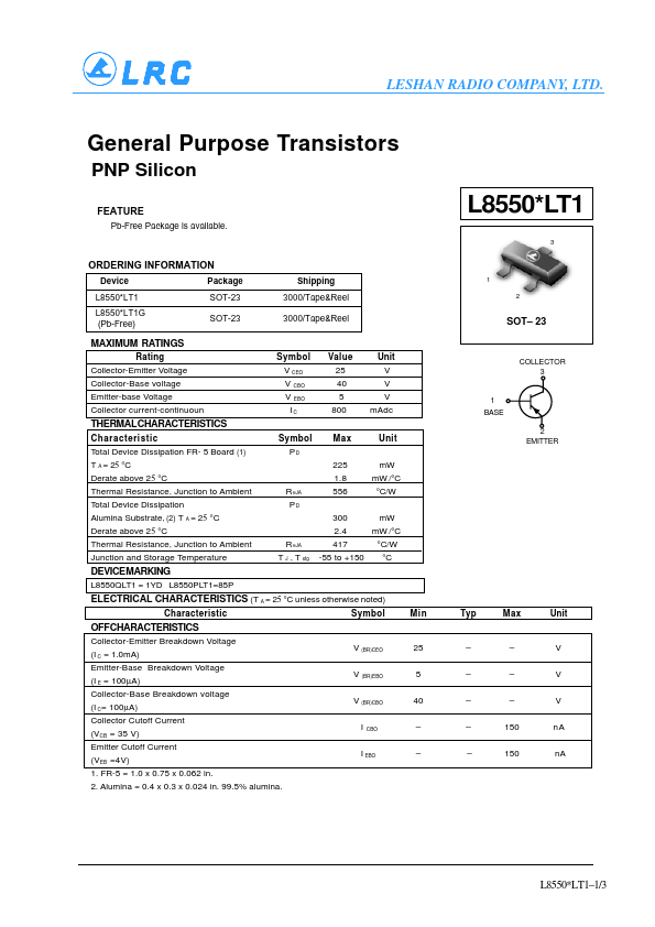 L8550PLT1