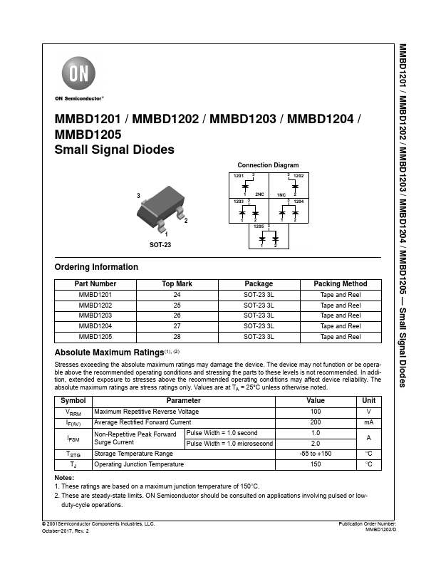 MMBD1203 ON Semiconductor