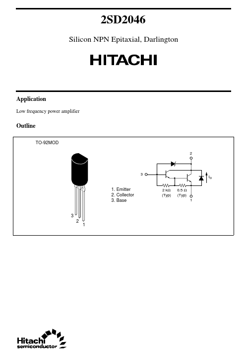 2SD2046 Hitachi Semiconductor