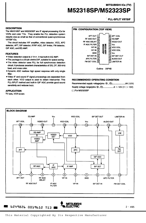 M52318SP Mitsubishi