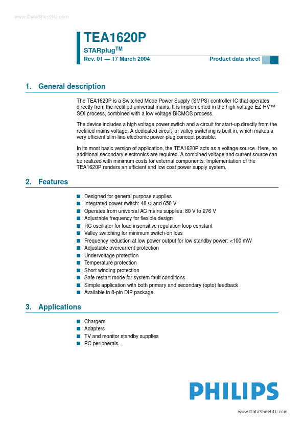 <?=TEA1620P?> डेटा पत्रक पीडीएफ