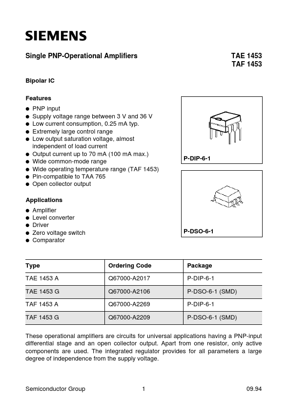 <?=TAE1453A?> डेटा पत्रक पीडीएफ