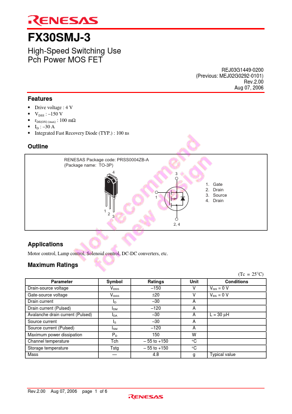 FX30SMJ-3 Renesas