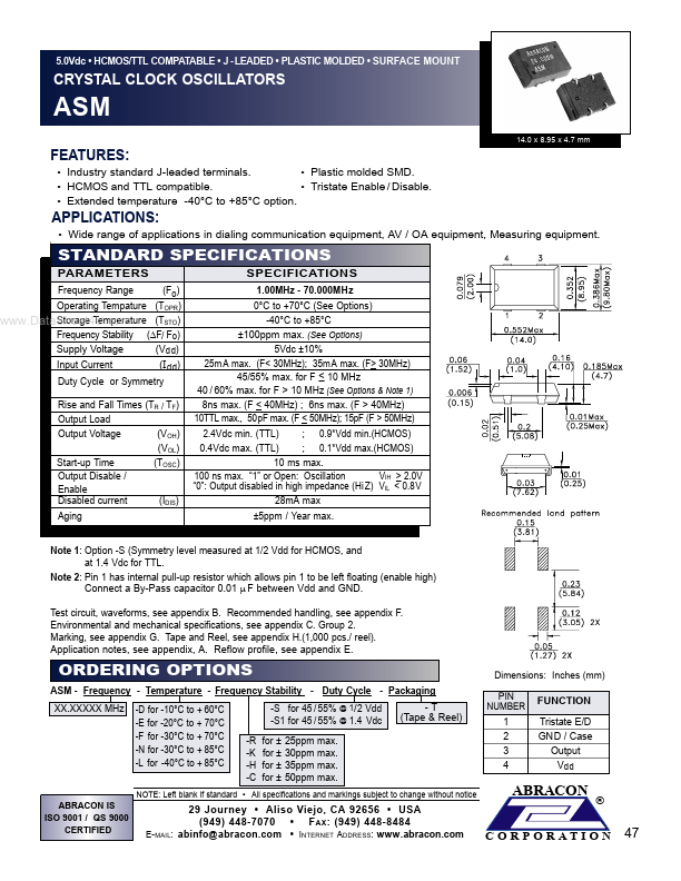 ASM-xx.xxxxMHZ-F