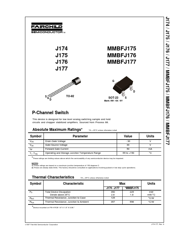 J174 Fairchild Semiconductor