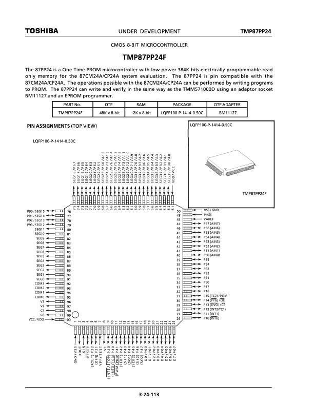 TMP87PP24F