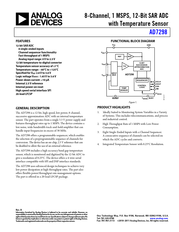 AD7298 Analog Devices