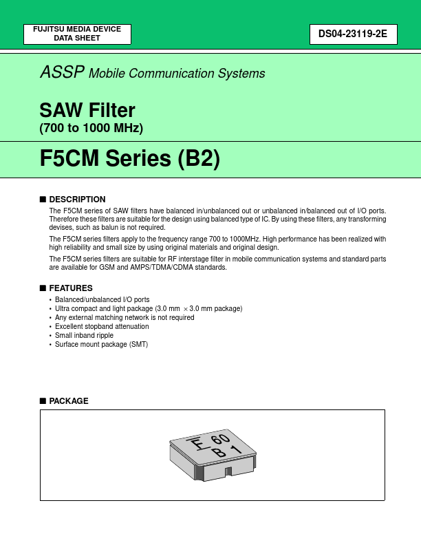 FAR-F5CM Fujitsu Media Devices Limited