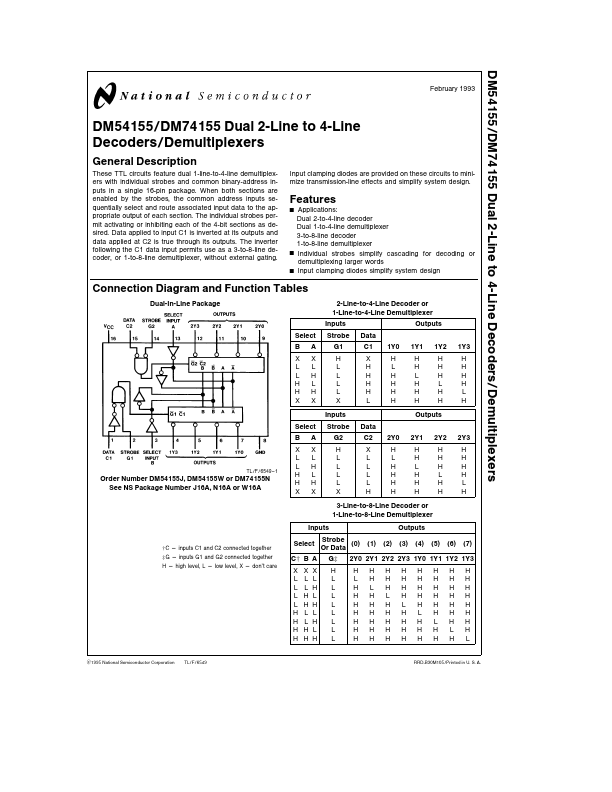 74155 National Semiconductor