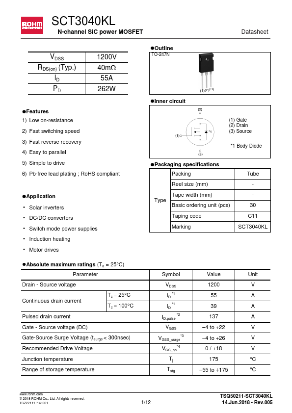 SCT3040KL