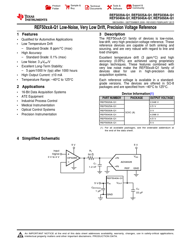 REF5040A-Q1 Texas Instruments