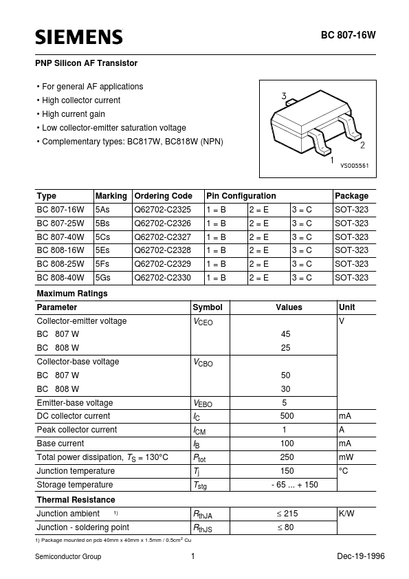 Q62702-C2326 Siemens Semiconductor Group