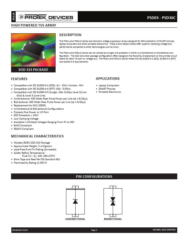 PSD05C Protek Devices