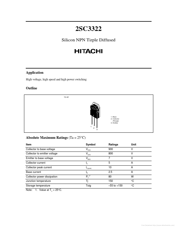 2SC3322 Hitachi