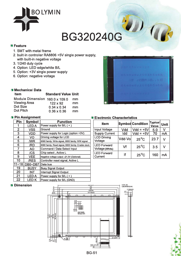 BG320240G Bolymin