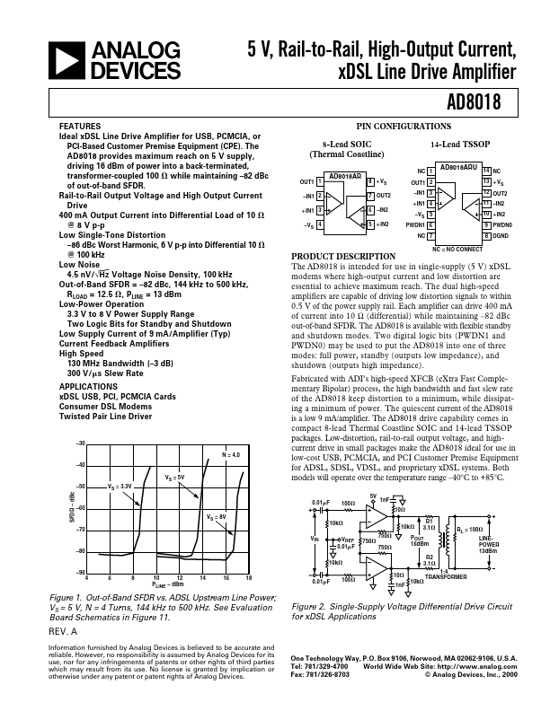 AD8018 Analog Devices