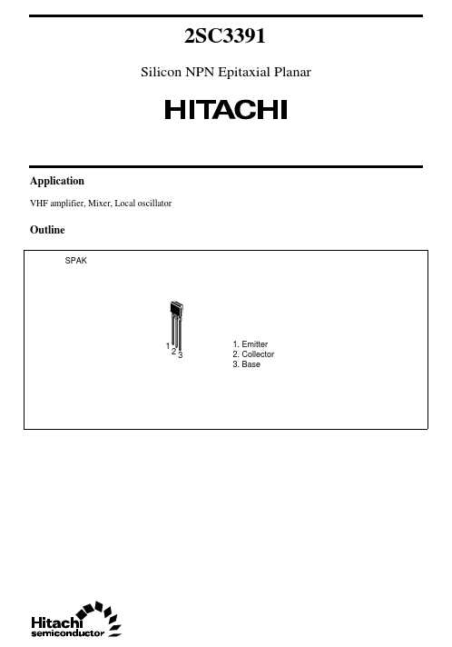 2SC3391 Hitachi Semiconductor