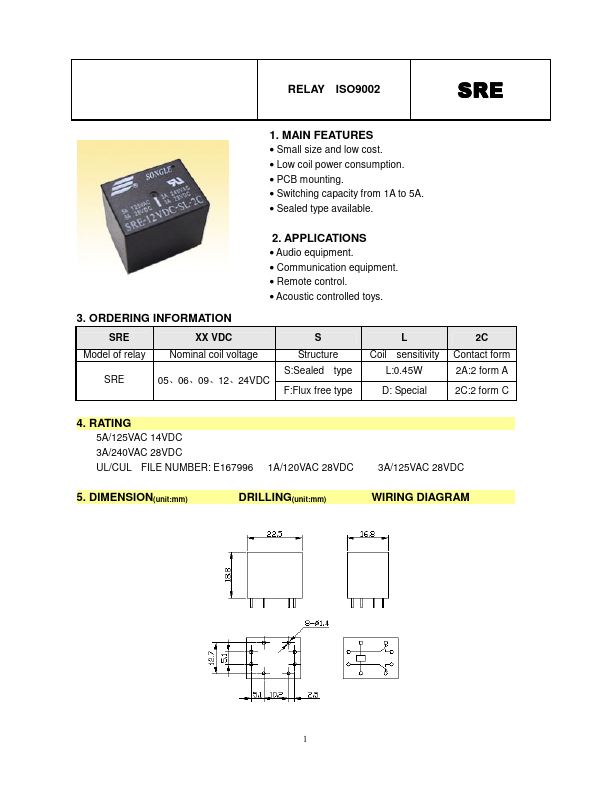 SRE-12VDC-SD-2A