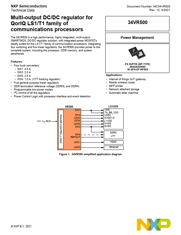 MC34VR500 NXP