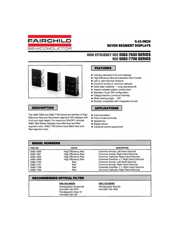 5082-7650 Fairchild Semiconductor
