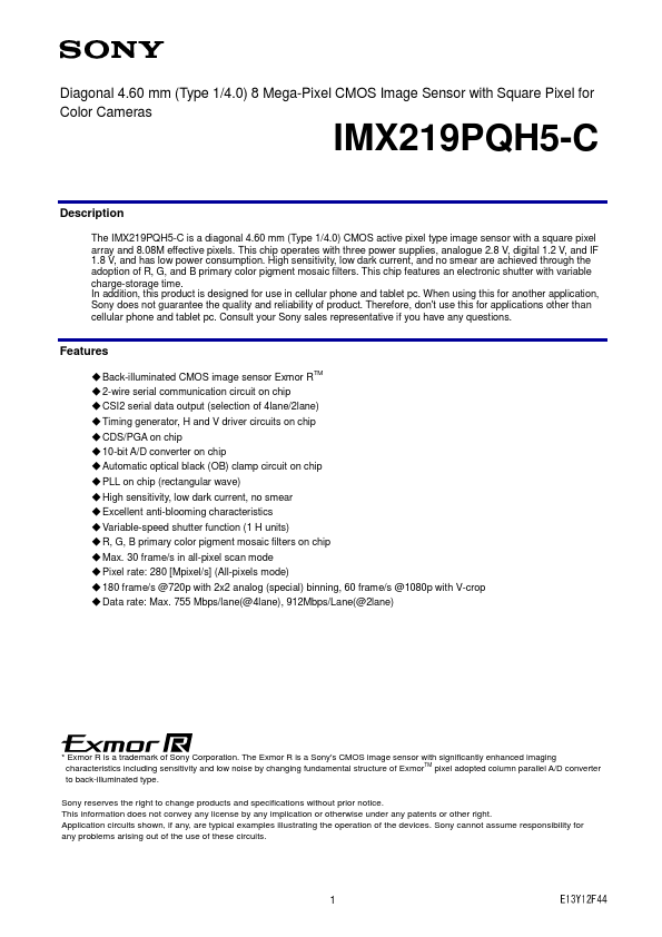 IMX219PQH5-C