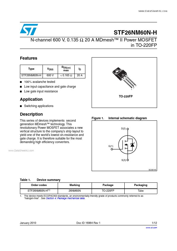 STF26NM60N-H