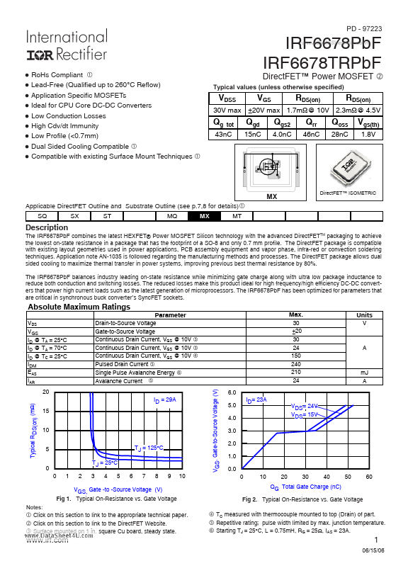 <?=IRF6678PbF?> डेटा पत्रक पीडीएफ