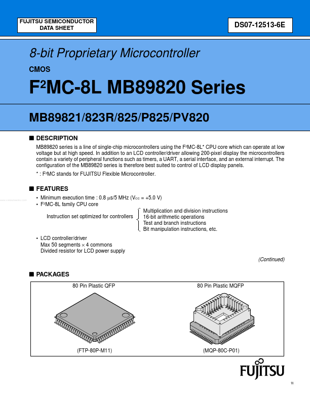 MB89823R Fujitsu Media Devices