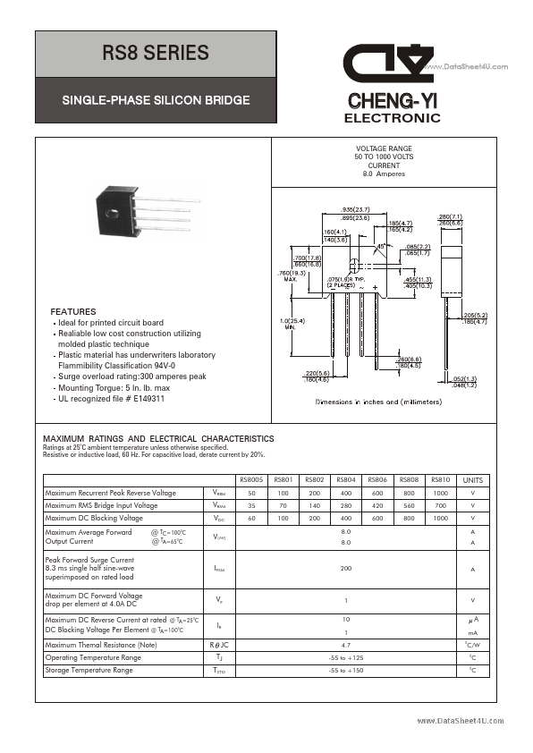 RS8005 CHENG-YI ELECTRONIC