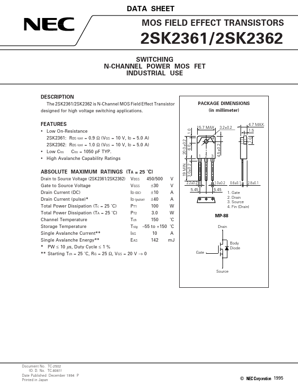 2SK2361 NEC