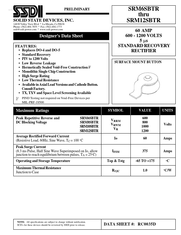 SRM12SBTR SSDI