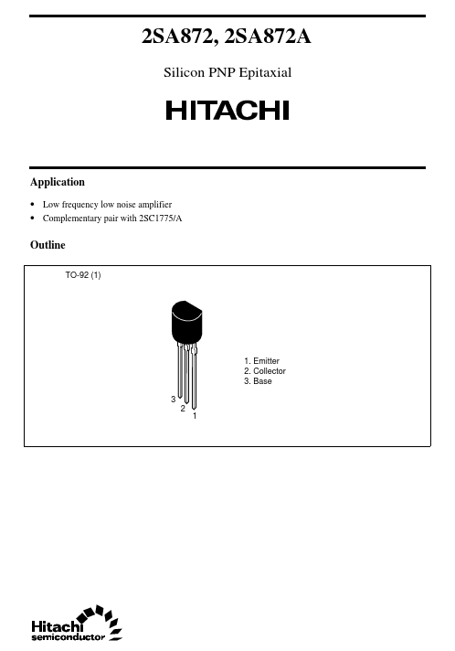 2SA872 Hitachi Semiconductor