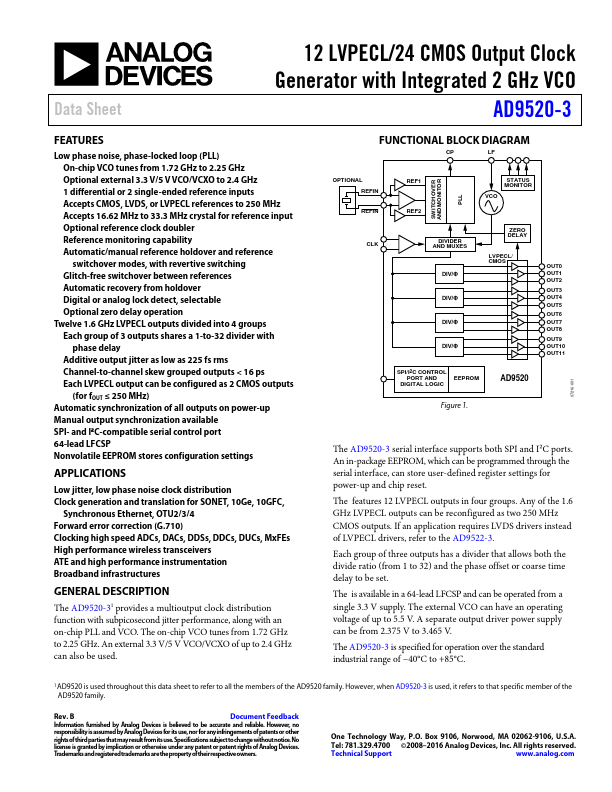 AD9520-3 Analog Devices