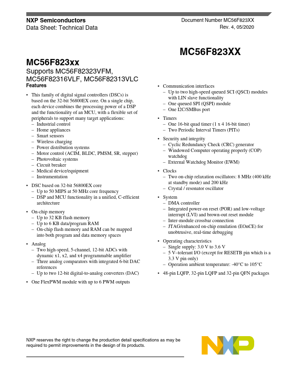 MC56F82313VLC