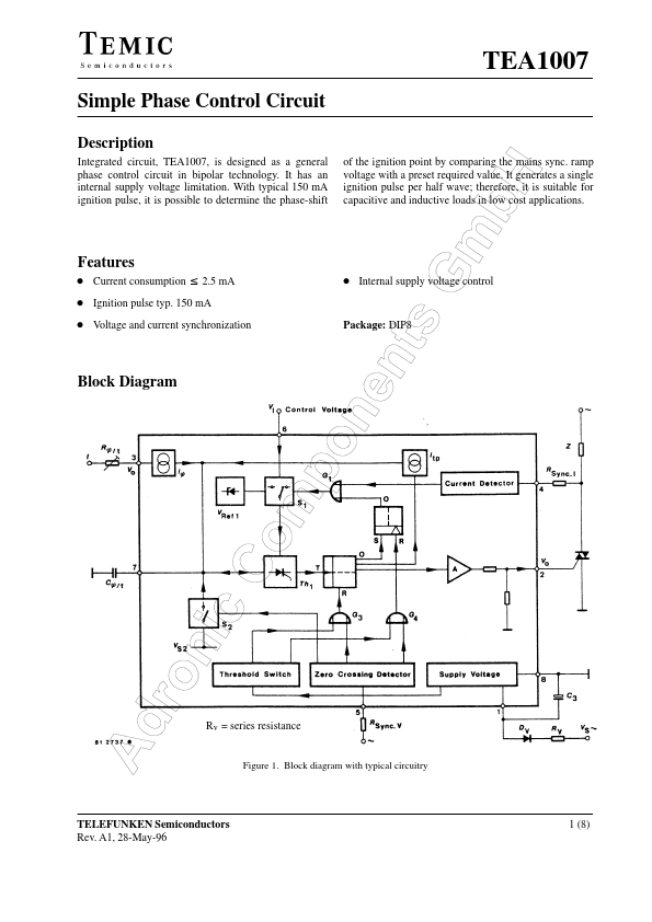 TEA1007 TEMIC Semiconductors