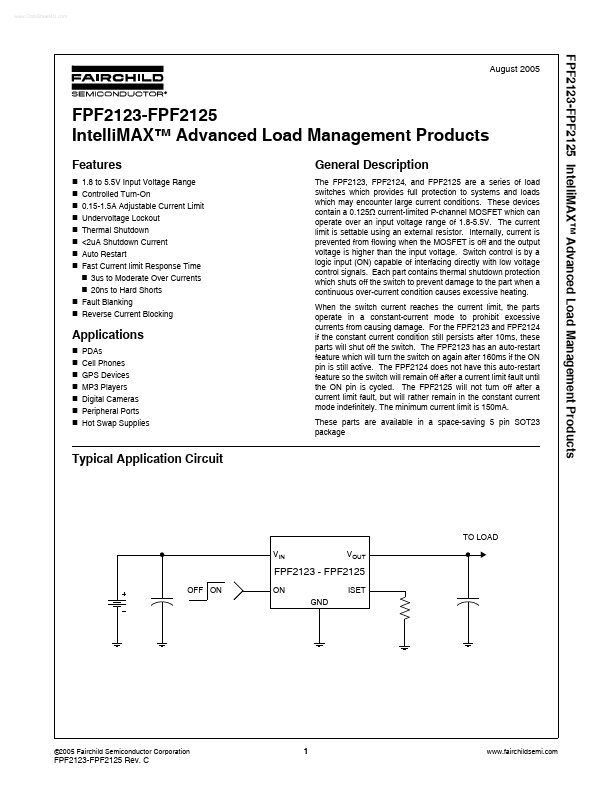 FPF2123 Fairchild Semiconductor