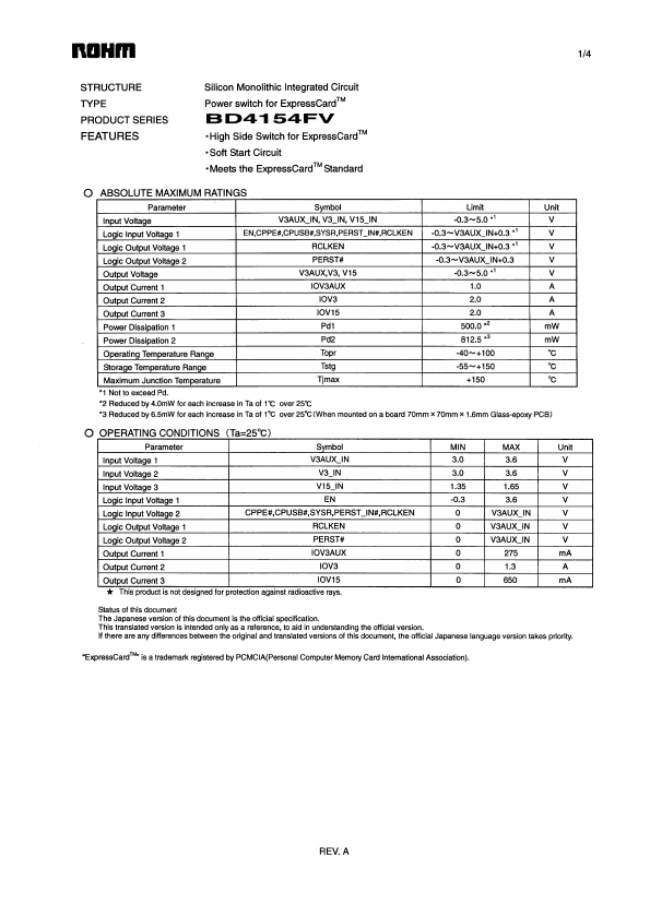 BD4154FV Rohm