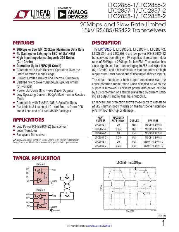 LTC2856-2 Linear Technology