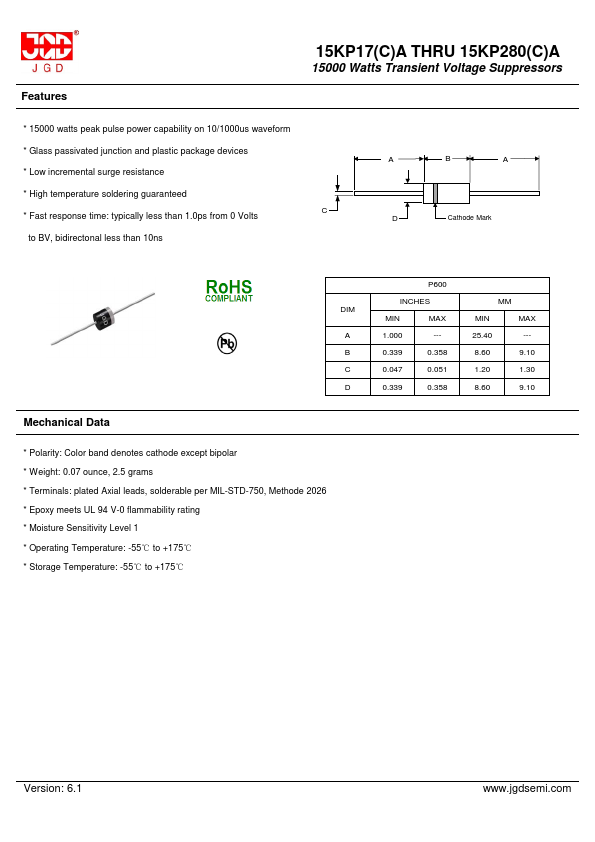 15KP60CA JGD