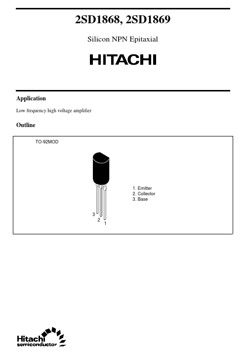 2SD1868 Hitachi Semiconductor