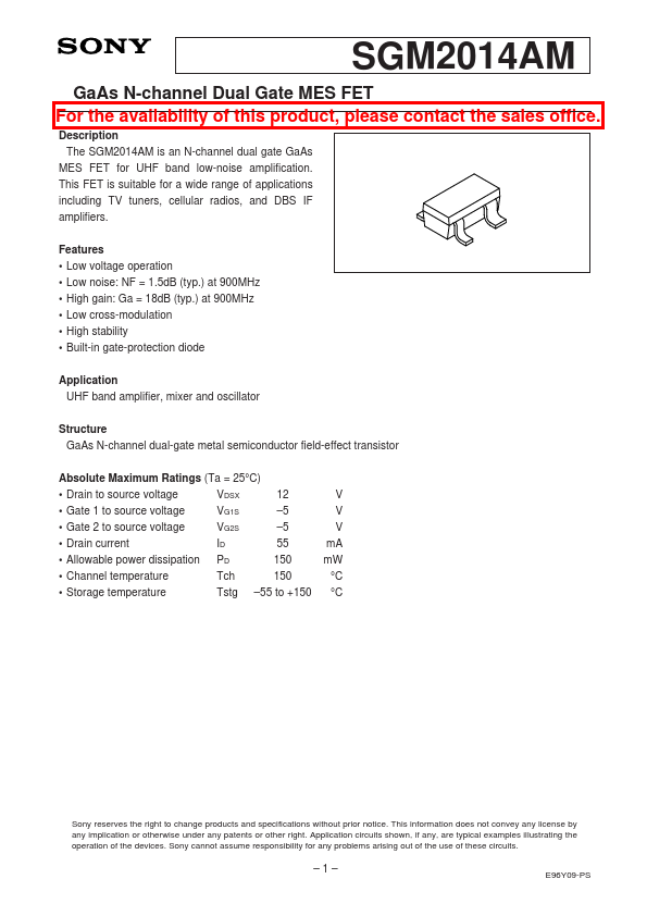 SGM2014AM Sony Corporation