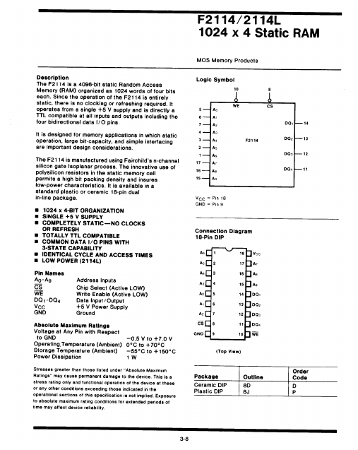 2114 Fairchild Semiconductor