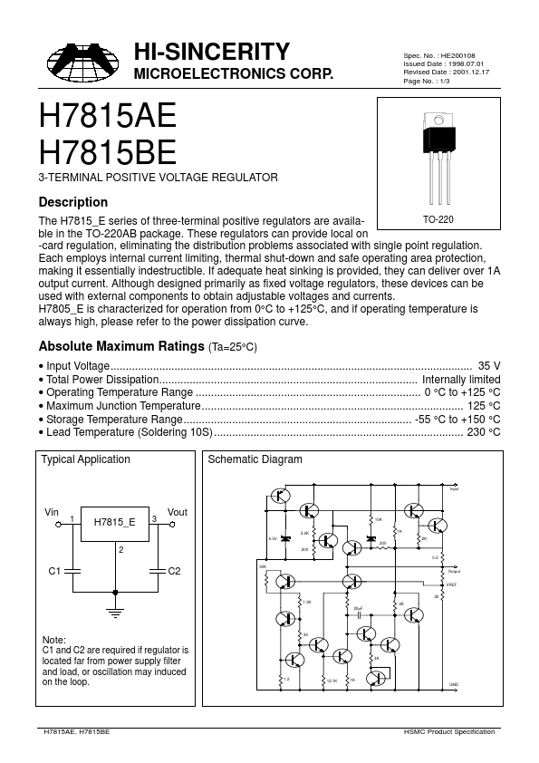 <?=H7815BE?> डेटा पत्रक पीडीएफ