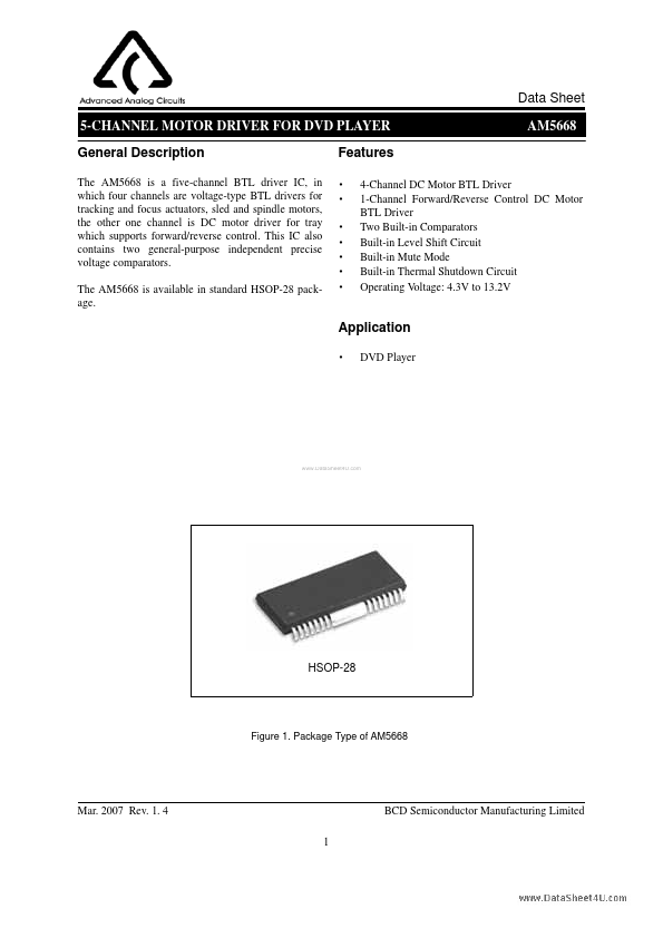 AM5668 Shanghai SIM-BCD Semiconductor