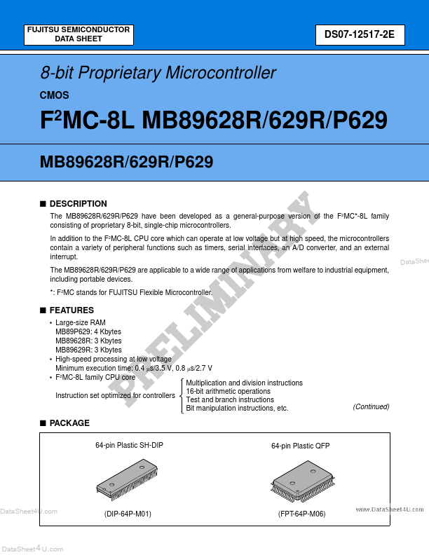 MB89629R Fujitsu Media Devices