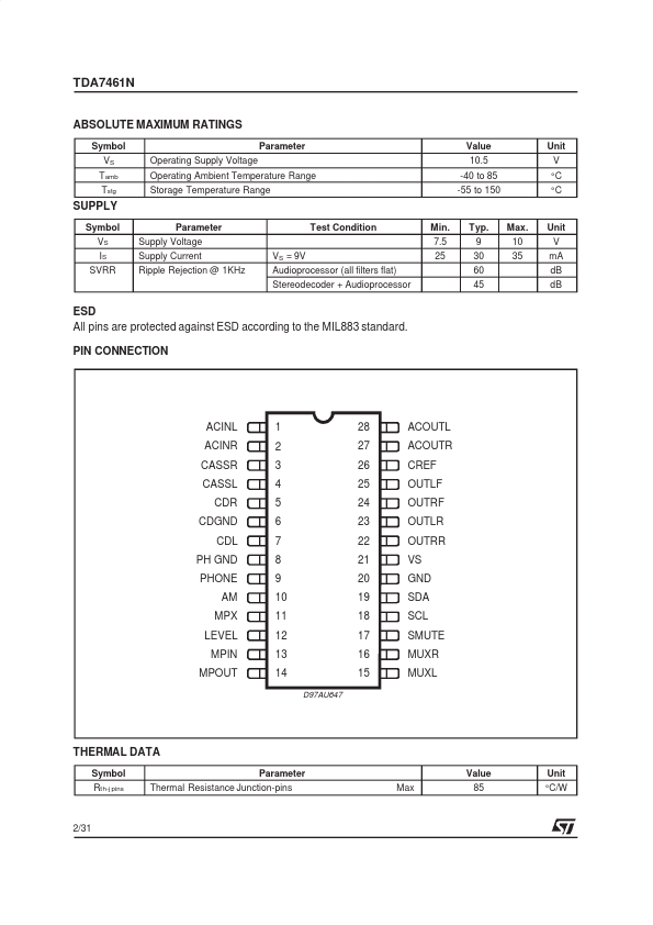 TDA7461N