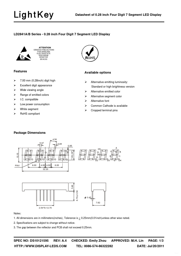 LD2841AY LightKey