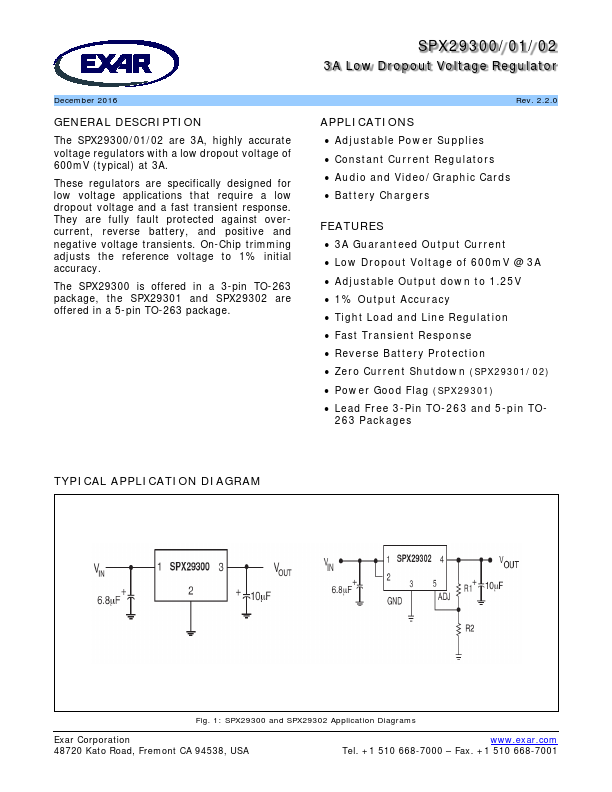 SPX29301 Exar