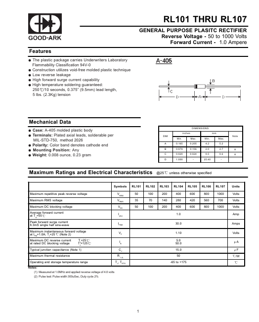 RL101 GOOD-ARK Electronics